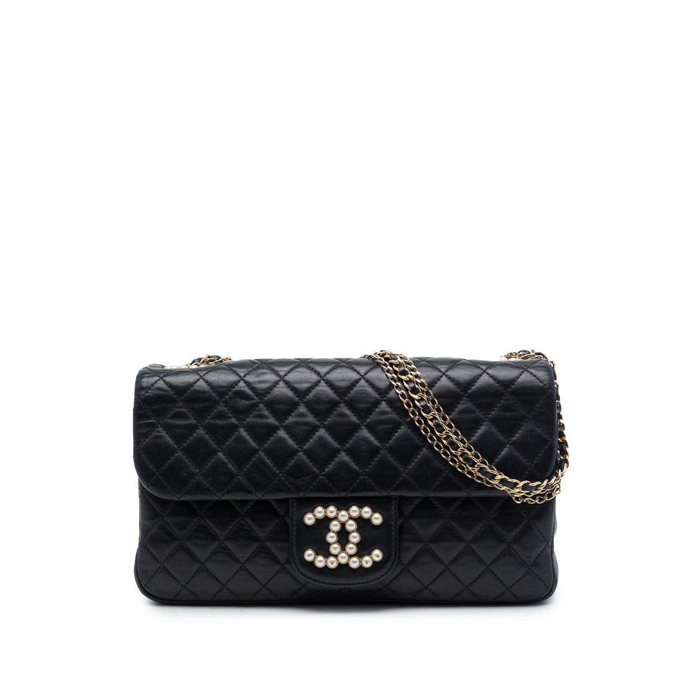 Pre-Loved Chanel Medium Quilted Lambskin Westminster Pearl Flap